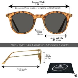 proSPORT Reader Sunglasses Men and Women Full Lens No Line Reading Sunglasses - Not Bifocal (Sienna, 4.00)