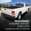 G-PLUS Rear Wheel Chrome Center Hub Caps Compatible with Dodge