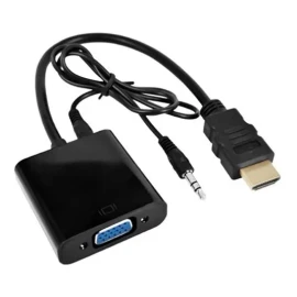 Mercader Digital Convertidor H D M I A Vga Con Audio 3.5mm Adaptador Vídeo