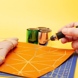 Modelcraft Art Heat Pen Starter Kit with 6 Foils, Yellow, 0.5, 1, 2, 2.5mm