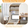 Hoowen Acrylic Tissue Box Holder Wall Mounted, Clear Square Tissue