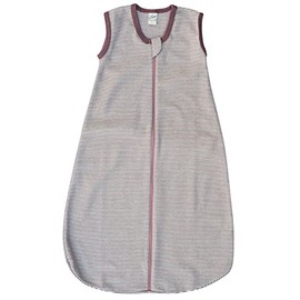 Lilano, Sleeping Bag Striped without Sleeves, 70% Wool (kbT), 30% Silk, 210 g/m² (Mauve/Natural, 2 (90 cm))