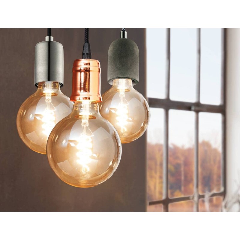 Eglo York Pendant Light Steel 60 W, Grey