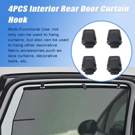 Wyrxalon 4PCS Hook-Rear Door Curtain Holder 83917S8000CA Compatible with Hyundai Palisade 2020 2021 2022 2023 2024 Panel Trim of Interior Sunvisor Hook Sliding Door Clip Kit