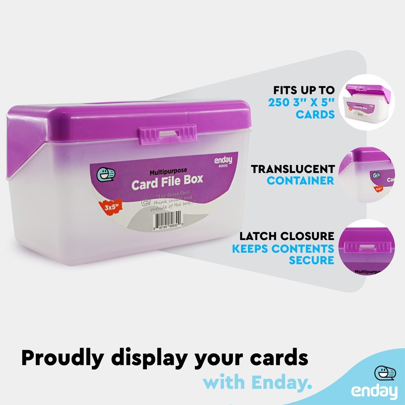 Emraw Index Card Holder 3 x 5 Index Card Case