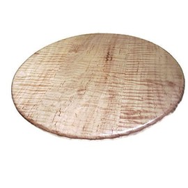 Tiger Maple Wood Lazy Susan 16" Turntable for Serving Rustic Farmhouse Kitchen