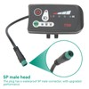 Control Panel with Waterproof Plug, Electric Bicycle Meter, Electric Bicycle