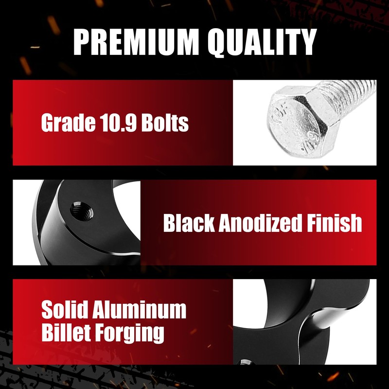 Flycle 2.5'' Leveling Lift Kit, 2.5'' Front Leveling Kit Forged