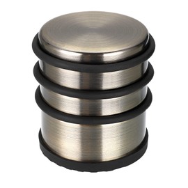 Sumnacon Heavy Duty Floor Door Stopper No Drill - Durability Stainless Steel Door Stop with Anti-Skid Rubber - Decorative Safety Doorstop for Home Office Commercial Industrial Decor, Bronze