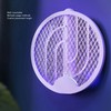 2 in 1 Electric Fly Swatter Rotatable Fly Killer Light