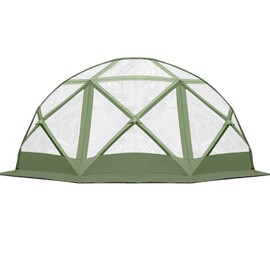 Thallike Transparent TPU Rain Cover for Screen Tent of Window Wall, Thicken Clear Rain-Proof & Wind-Proof, Amy Green