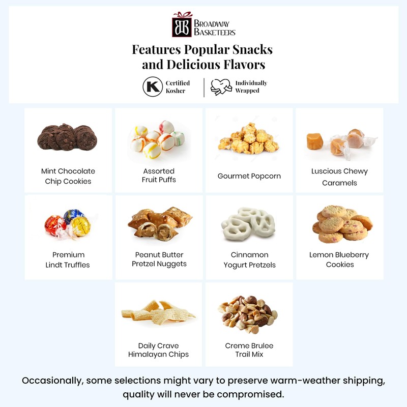 Broadway Basketeers Gourmet Chocolate Food Gift Basket Snack Gifts for