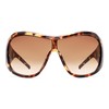 BOTEN Leopard Oversized Sunglasses For Women Men, Big Funky Wrap