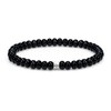 [AWNL] Matte & Glossy Black Onyx Rune Bracelet with Sterling