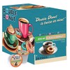 Double Donut Medium Roast Decaf Coffee Pods, Glazed Donut Flavored,
