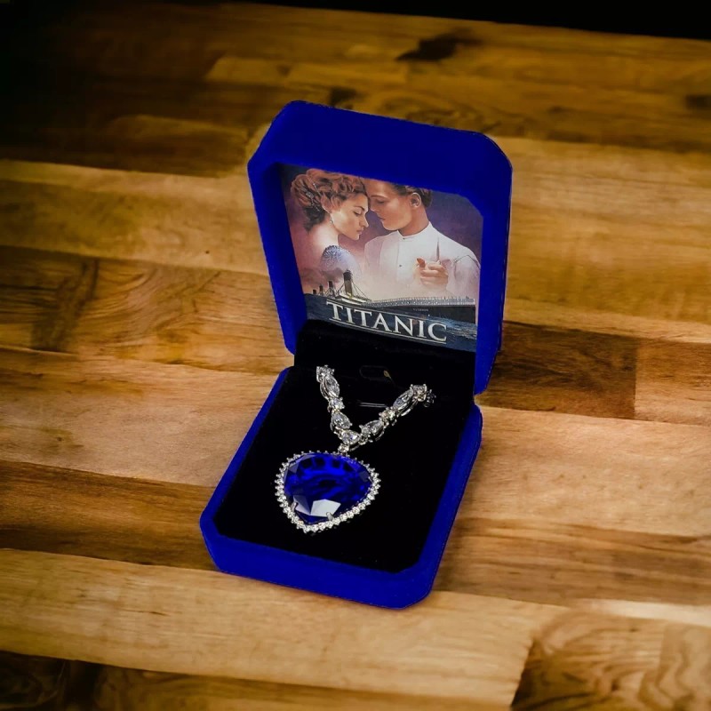 Dtup Collar Corazón Del Mar Titanic Joyería De Importación