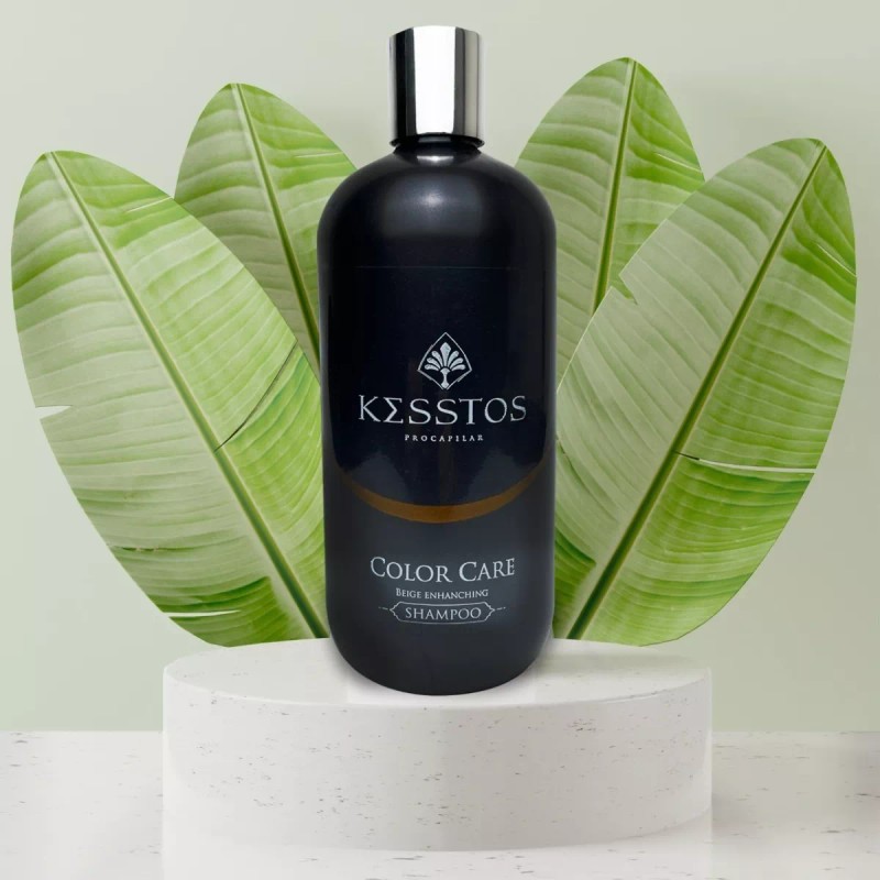 KESSTOS Shampoo Matizador Beige, Rubio Dorado Y Canas. 480 Ml