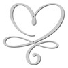 CREATCABIN Infinity Heart Metal Wall Art Wall Decor Love Iron