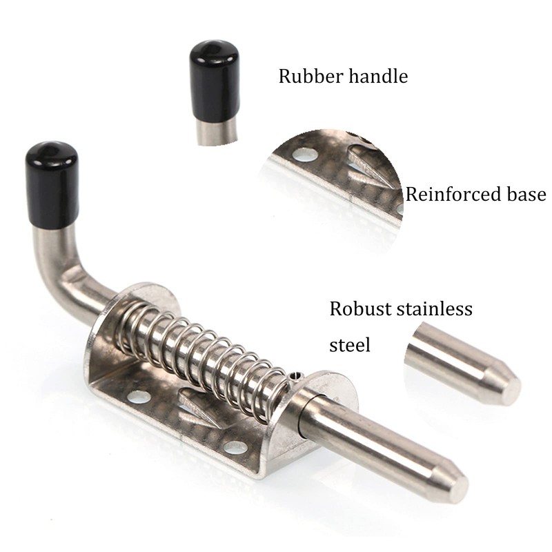 304 Stainless Steel Spring Latch Door Lock Spring Snap Lock