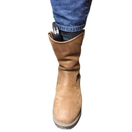 유무에 관계없이 S&W 보디가드 380에 맞는 프로 테크 아웃도어 숨겨진 부츠 홀스터 Pro-Tech Outdoor Hidden Boot Holster Compatible with S&W Bodyguard 380, Regardless of Presence or Absence