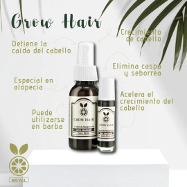 Mevel Grow Hair Loción Y Aceite Extracto Bergamota