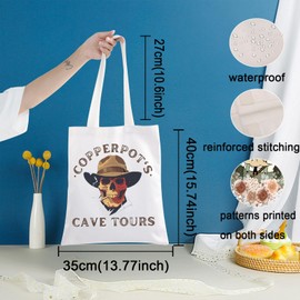 KEYCHIN Goonies Skeleton Skull Tote Bag Movie Fans Gifts Copperpot's Cave Tours Shoulder Bag Goonies Gifts (Copperpot's TB)