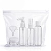 Travel Bottles Empty Clear Refillable Bottle Air Travel Size Shampoo