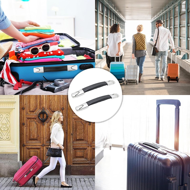 Begpoee Pack of 2 Replacement Suitcase Handles, Luggage Handle Replacement,