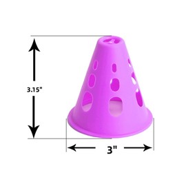 XIZHI 50 Pcs Multipurpose Training Cones with Storage Bag Plastic Roller Skating Cones Traffic Road Cones Set for Kid Adult Skating Roller Skating and Skate Practice Sport Training,3 Inch
