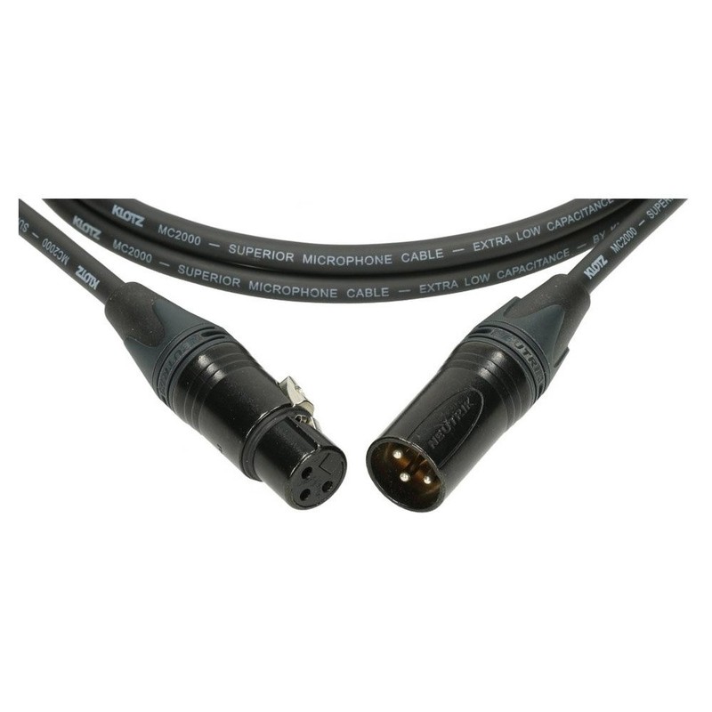 M-2 Microphone Cable 5m XLR f. / XLR m. black
