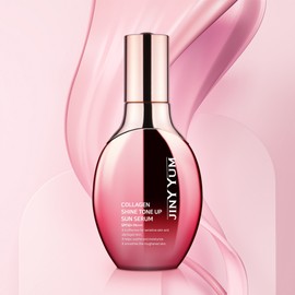 Genieum Collagen Shine Tone Up Functional Whitening Wrinkle Improvement Moisture Supply Sun Serum 45g (SPF50+) / 지니윰 콜라겐 샤인 톤업 기능성 미백 주름개선 수분공급 선 세럼 45g (SPF50+)