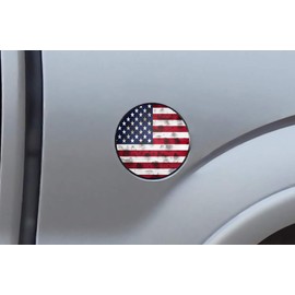 Car-Gear Gas Cap Decal Fuel Door Graphics Kit Vinyl Decal Wrap Compatible with Ford F-150 2009-2014 - USA Flag