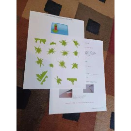 Kenner Ghostbusters Ecto Green Slime Reproduction Stickers