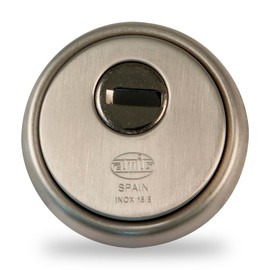 Amig - Model 31 18/8 Stainless Steel Sintered Steel Body Anti-Drill Matt Chrome for Doors of at least 40mm Thickness Keyhole Diameter 65mm