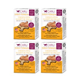 Caru - Classics Chicken Stew for Cats - Healthy Functional Wet Cat Food or Food Topper - Balanced Omega Blend - 5.5 oz Cartons - Pack of 4