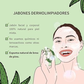 KOBOL | Jabon Aloe Vera Dermolimpiador Veganos Espuma intensa Facial, Cuerpo y Manos | NATURAL