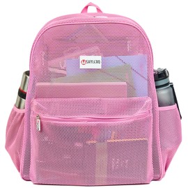 SHYLERO Mesh Backpack XXL (36L) - Lightweight Heavy-Duty Clear Backpack Made of Reinforced 3D Mesh - H19.6 xW15 xD7