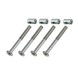 4 x HMH-Shop Bed Bolts M8 x 100 mm + Cross Nut M8 Bed Fitting Hexagonal Socket