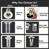 Waabose 2 Pieces Sink Plug with Hair Strainer, 2024 Drain