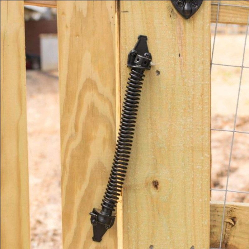 Adjustable Gate Spring 14" Automatic Strong Closer Black