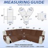 Arfntevss Recliner Sectional Couch Covers 1OO% Waterproof L Shape Sofa