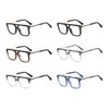 LIGOES TR90 Glasses Frame for Men Women Glasses Flattop Square