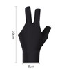 Billiard Glow 3 Finger Gloves, Pool Gloves, 3 Pieces, High