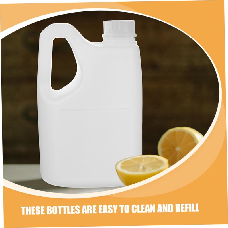 HOLIDYOYO 2pcs Juice Bottles with Handle Containers for Juice Syrup
