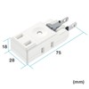 Sanwa Supply TAP-B57W Power Tap, 3 Outlets, 2 Pins, Easy