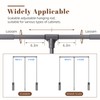 Nisorpa Pull Down Closet Rod for Hanging Clothes, 35-47 Inch