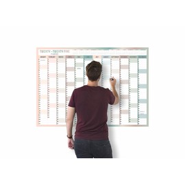 A1 Wall Planner 2025 Wall Calendar Large Jan to Dec Yearly Planner Full Year Planning Chart Academic Annual Poster for Student Family School Office Work Study 59.4x84.1cm(Folded)(1pc)(Multi)