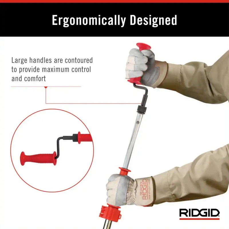 RIDGID K-6P Hybrid Toilet Snake Auger Cable Extends 6' Integrated