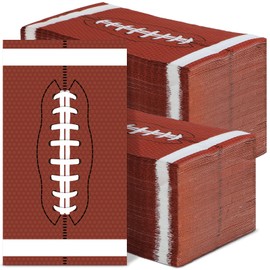 gisgfim 100Pcs Football Paper Napkins Sports Guest Towel Rugby Team Disposable Hand Napkins for Bathroom Football Party Baby Bridal Shower Room Kitchen Wedding Birthday Party Favors Decorative Towels