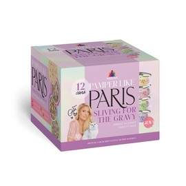 Weruva Paris Hilton Pamper Like Paris Sliving for The Gravy Variety Pack 2.47oz Can, Pack of 12